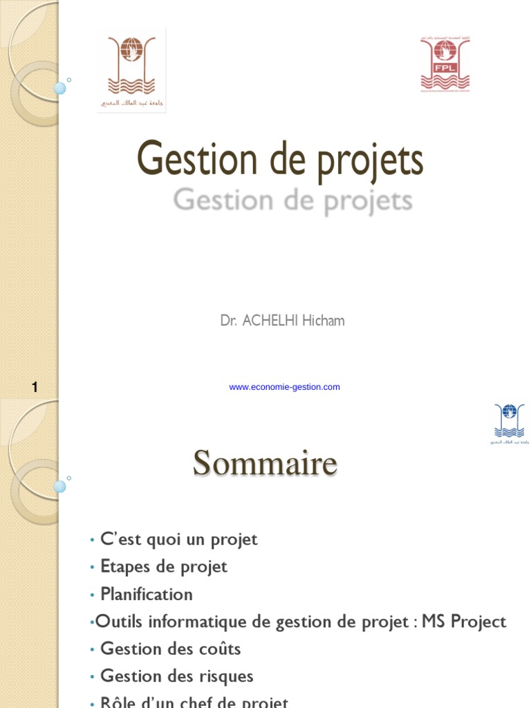 Cours Complet de Gestion de Projet PDF | PDF | Gestion de projet ...