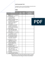 Non Profit Organisational Assessment Tool