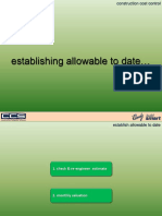 Establishing Allowable To Date