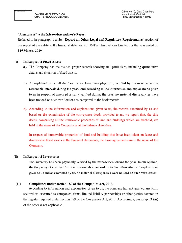 Annexure A Caro Report Revised 2016 - 2017-2018 | PDF | Loans ...