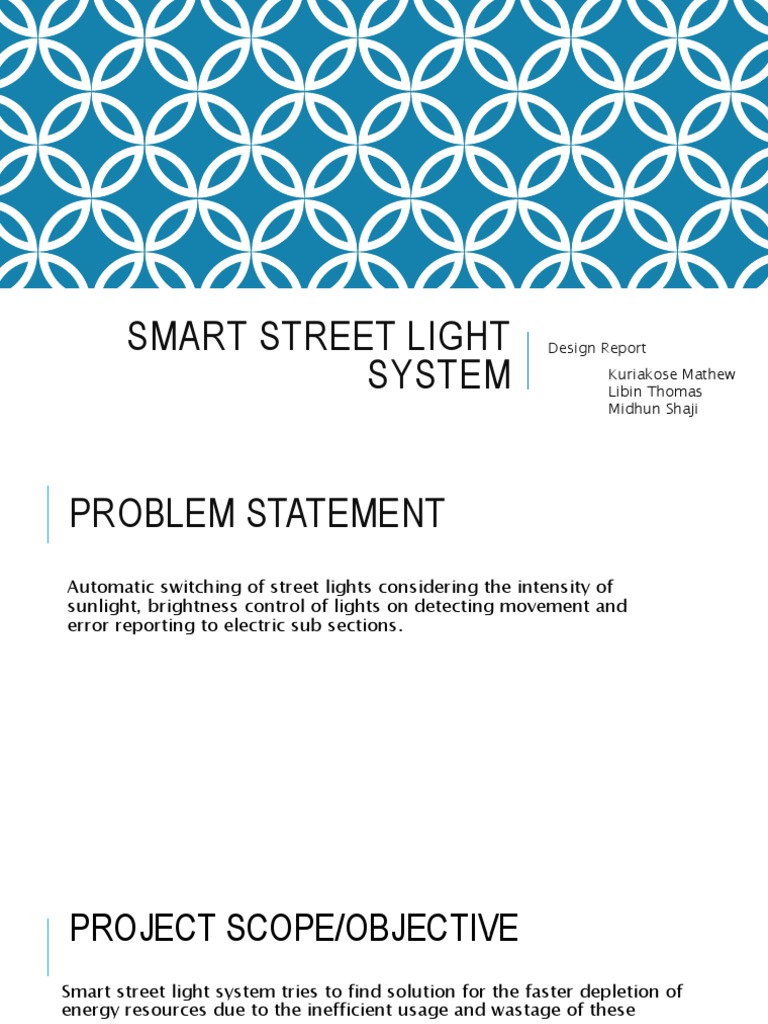 Smart Street Light System: Design Report | PDF | Arduino | Sky