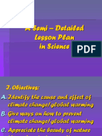 Semi Detailed Lesson Plan Effects of Climate Change