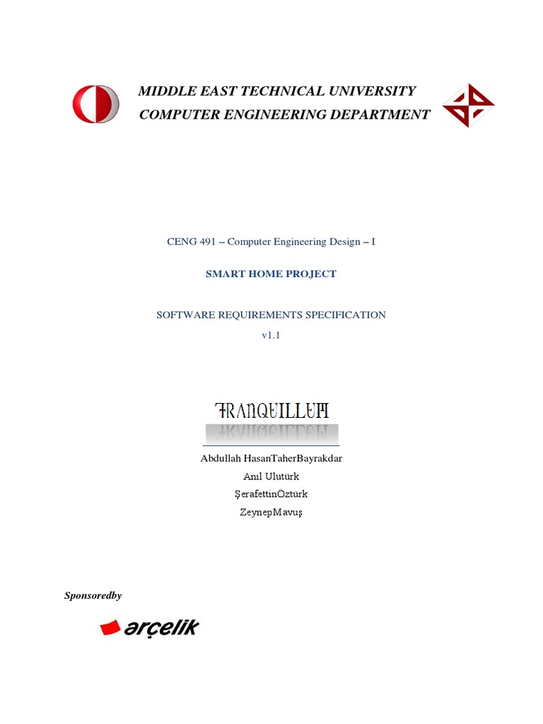 Middle East Technical University Computer Engineering Department | PDF ...