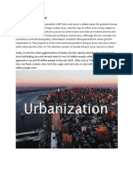 What is Urbanization