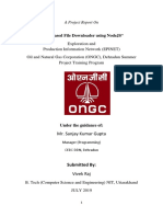 Exploration and Production Information Network (EPINET) Oil and Natural Gas Corporation (ONGC), Dehradun Summer Project Training Program