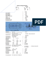 Design of Combined Footing CF1: For DL+LL