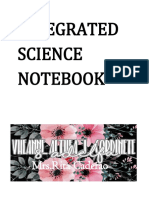 Integrated Science Notebook: Mrs - Rita Caderao