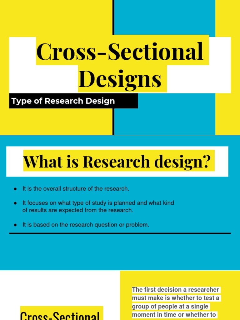 Characteristics of CrossSectional Research Designs PDF Experiment