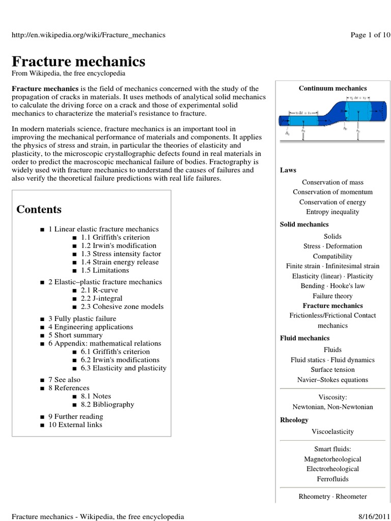 Frature Mechanics PDF | PDF | Fracture Mechanics | Fracture