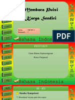 Membaca Puisi Karya Sendiri