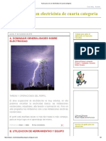 Faces para Ser Un Electricista de Cuarta Categoria: A. Domininar Generalidades Sobre Electricidad