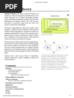 Automata Theory: Automata Theory Is The Study of Abstract Machines and