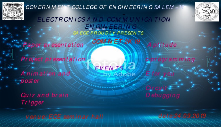 Government College of Engineering Salem : Saece Proudly Presents | PDF ...