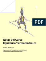 Notas Del Curso de Equilibrio Termodinámico PDF