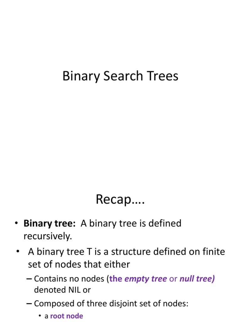 Binary Search Trees-1 | PDF | Computer Data | Discrete Mathematics