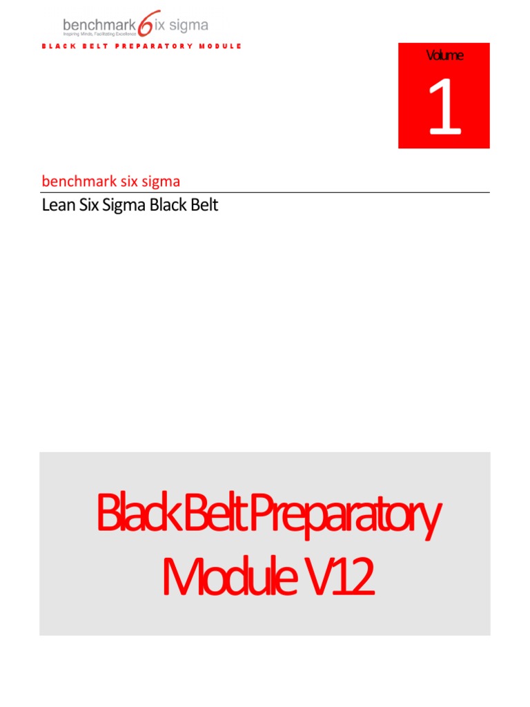 Black Belt Prep: Six Sigma Essentials | PDF | Six Sigma | Lean ...