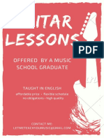 Guitar Lessons: Offered by A Music School Graduate