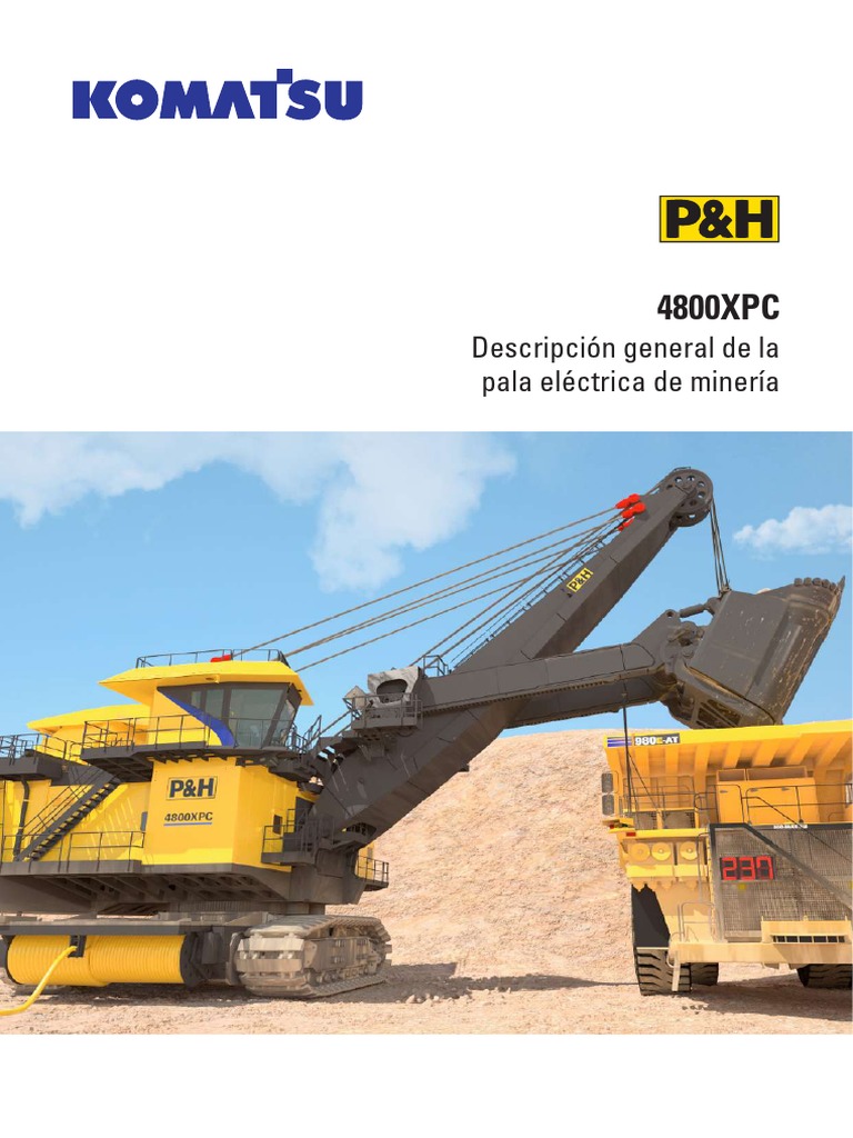 Pala Eléctrica de Minería P H 4800xpc | PDF | Engranaje | Minería