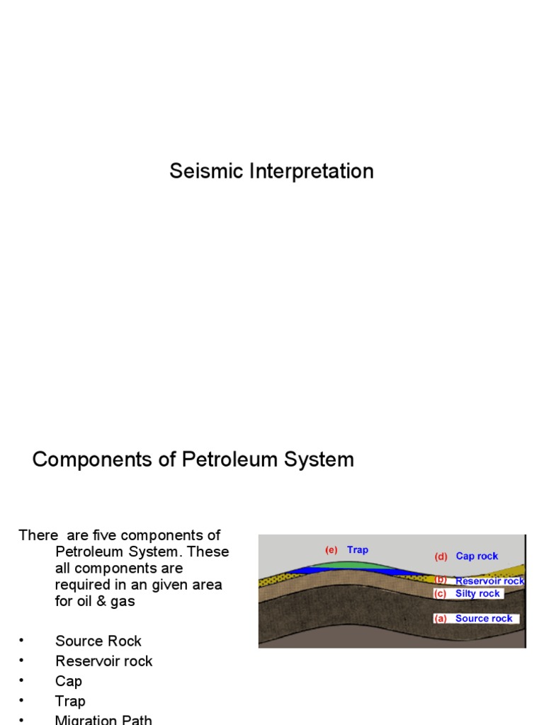 Seismic Interpretation in Petroleum Systems | PDF | Reflection ...