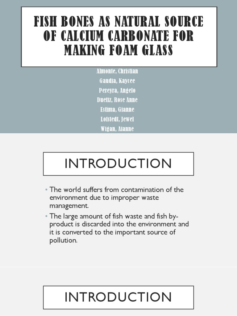 Foam Glass from Fish Bone Calcium | PDF | Home & Garden