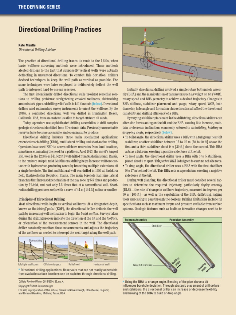 Defining Directional Drilling PDF | PDF | Infrastructure | Geotechnical ...