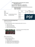 Soal Penilaian Kelas 4 Tema 2 Subtema 2