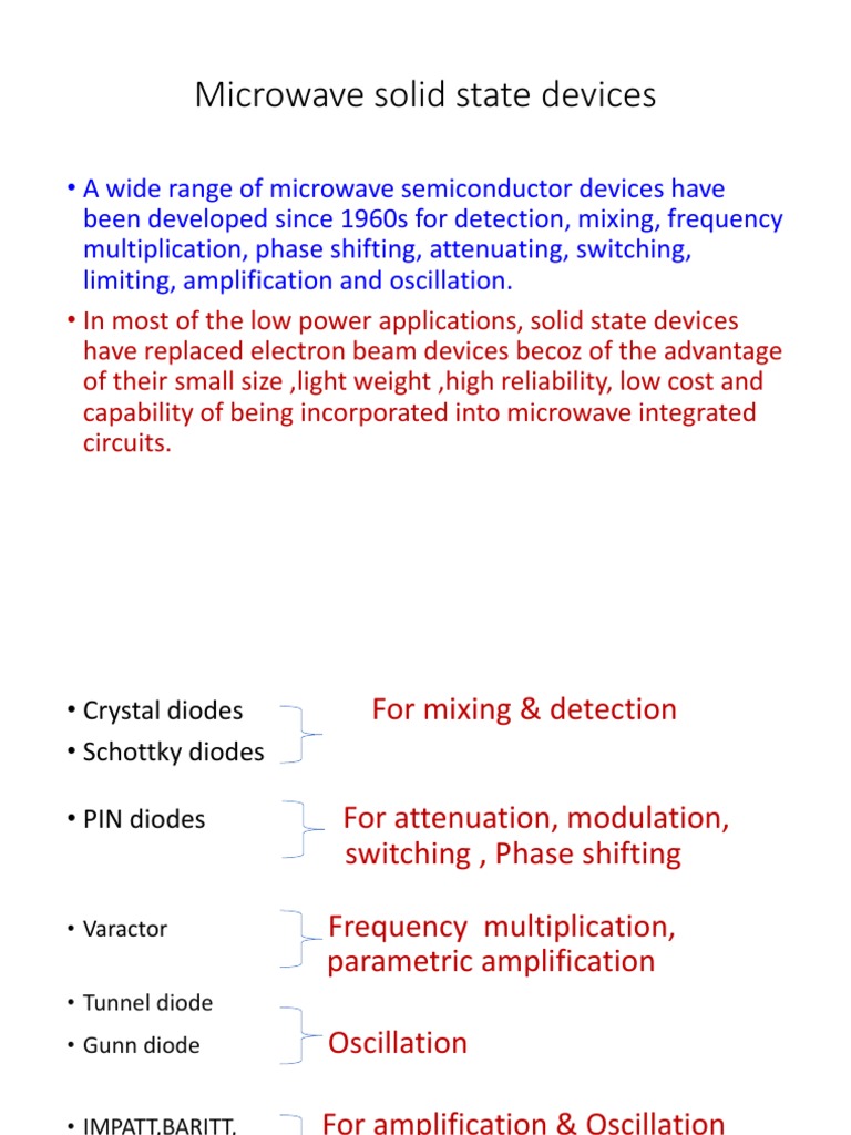 1.gunn Diode1 PDF Diode Microwave