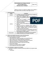 Procedimiento de Trabajo Seguro - Uso de Caballetes y Banquillos