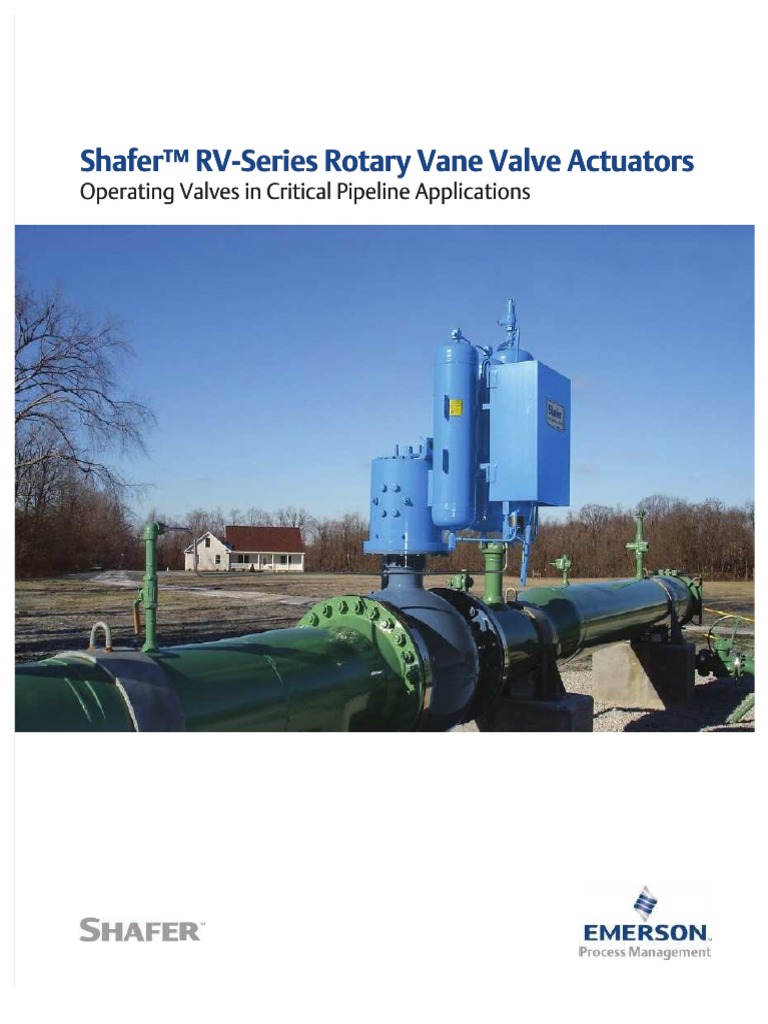 Shafer™ RV-Series Rotary Vane Valve Actuators | PDF | Valve | Actuator