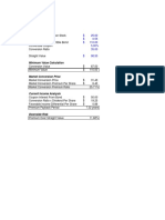 Assumptions: Convertible Bond Analysis