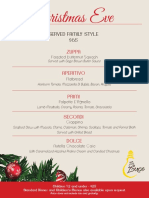 LaLuce Christmas Menu