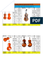 2019 Tongling Cello Pricelist