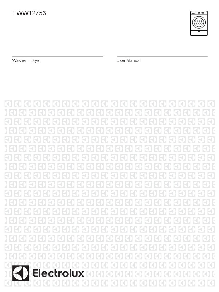 Electrolux EWW12753 7.5kg Washer 4.5kg Dryer Combo User Manual PDF