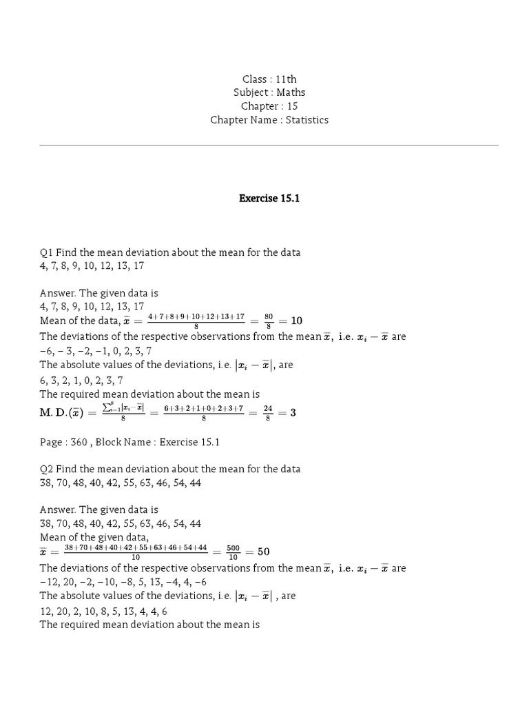Basic Statistics | PDF | Median | Standard Deviation