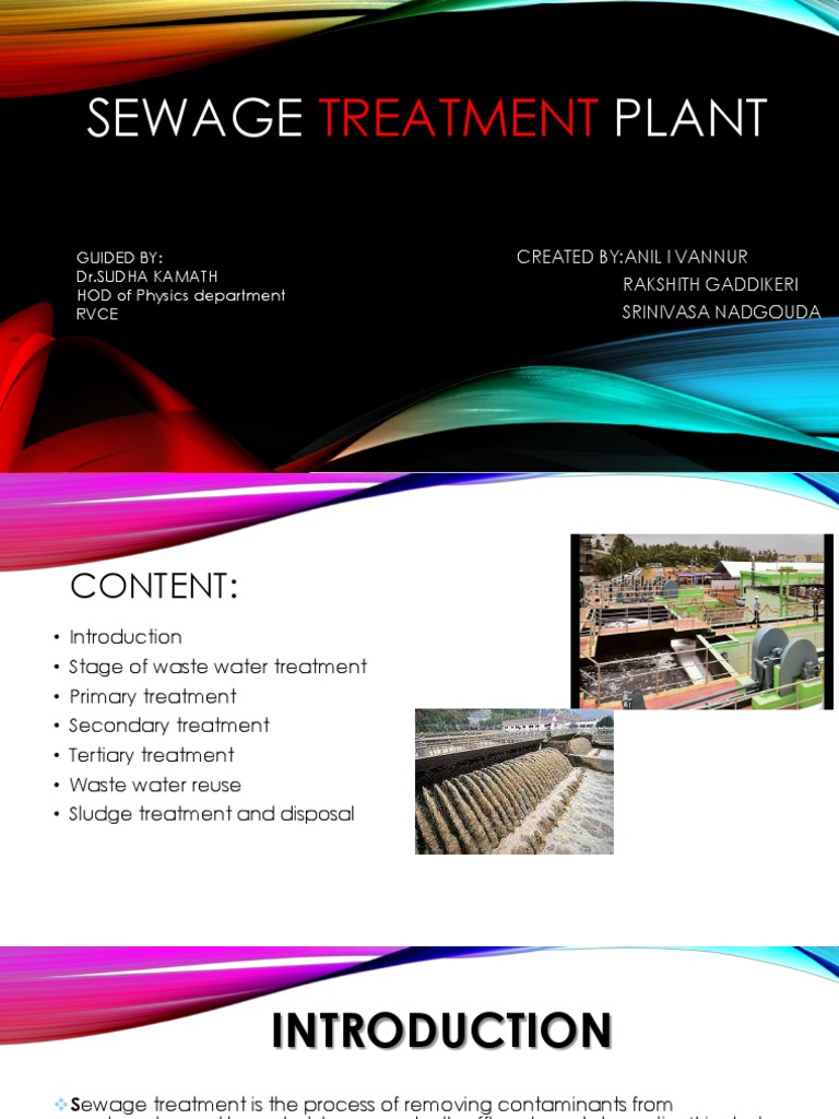Overview of Sewage Treatment Processes | PDF | Sewage Treatment ...