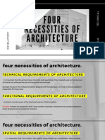 Four Necessities of Architecture