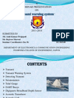 Tsunami Warning System: A Seminar Presentation ON