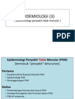 Epidemiologi (3) : (Epidemiologi Penyakit Tidak Menular)