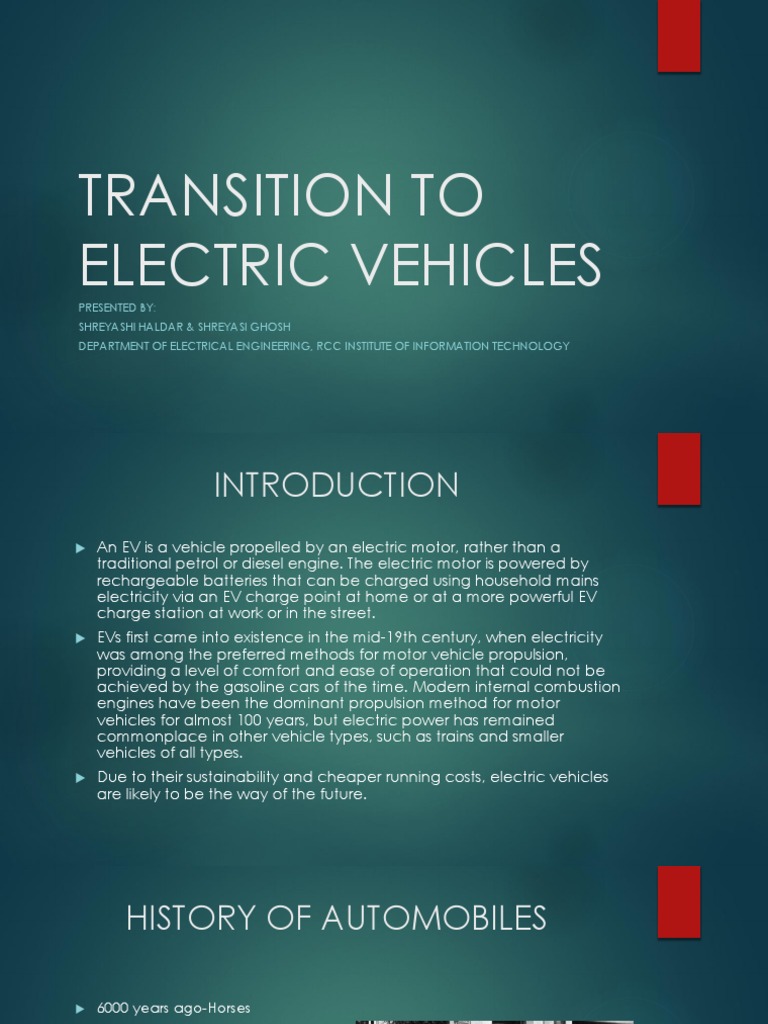 Transition To Electric Vehicles | PDF | Electric Vehicle | Car