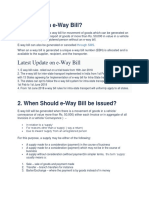 E Way Bill Document