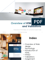 Overview Of: HTML, Html5 and Validations