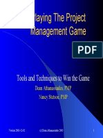 Playing The Project Management Game