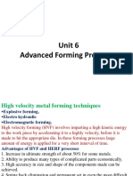 Unit 6 Advanced Forming Processes