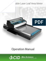 CI-202 Portable Laser Leaf Area Meter: Operation Manual