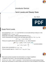 L17: Quasi-Fermi Levels and Steady State: EE203 Semiconductor Devices