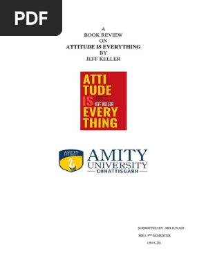 Attitude is Everything Book Review