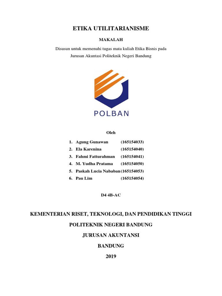 Etika Utilitarianisme Dalam Bisnis