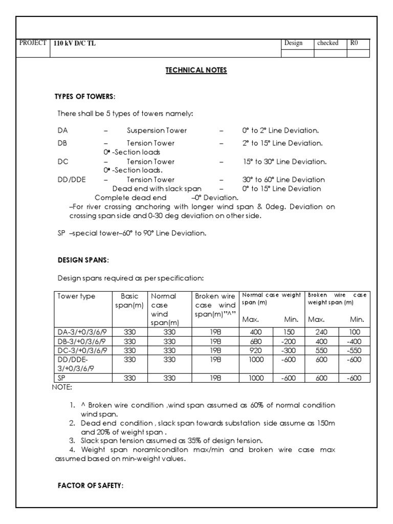 Technical Notes For TL (Brief) | PDF | Insulator (Electricity) | Young ...