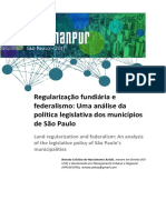 Regularização Fundiária e Federalismo