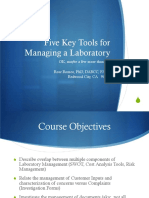 Five Key Tools For Managing A Laboratory